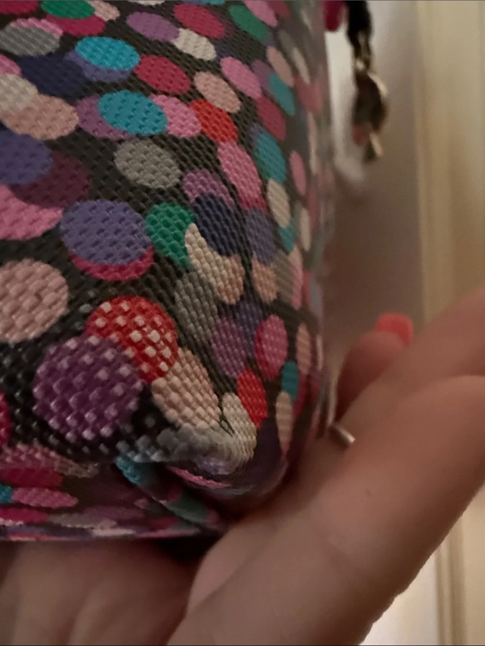 KATE SPADE Confetti Hawthorne Colorful Tote